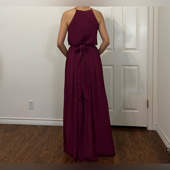 Donna Morgan Collection Maroon Evening Gown Size 2 - Picture 5 of 16